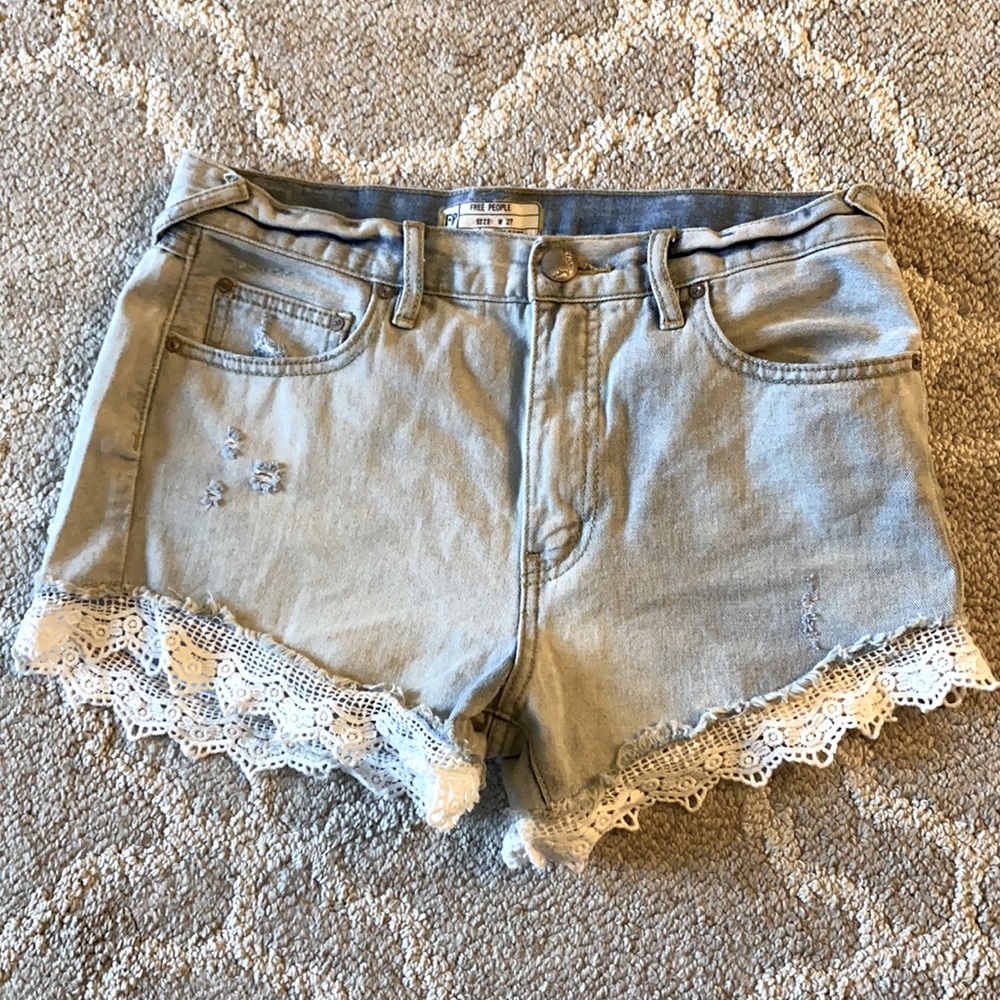 Free People jean shorts